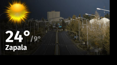Clima en Zapala: cuál es el pronóstico del tiempo para hoy viernes 23 de febrero