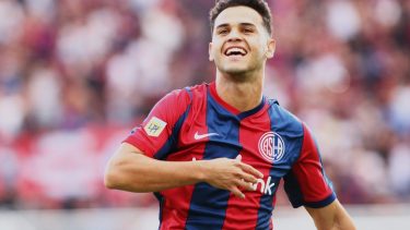 Ferreira le dio el triunfo a San Lorenzo con un gol de tiro libre. (Foto: Fotobaires)