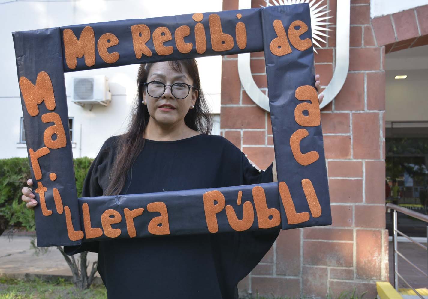 Claudia Ojeda es la egresada número 12 del Programa Pueblos Indígenas (PPI) de dicha universidad. Foto: Agencia Télam.