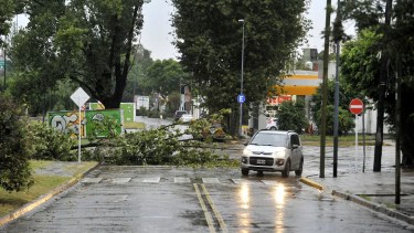 El fuerte temporal en Buenos Aires dejó una víctima fatal