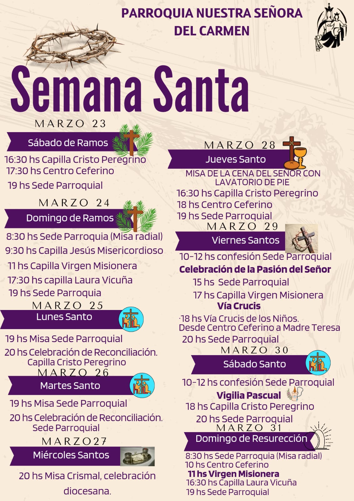 Semana Santa en Roca: estos son los horarios de las misas y Vía crucis ...