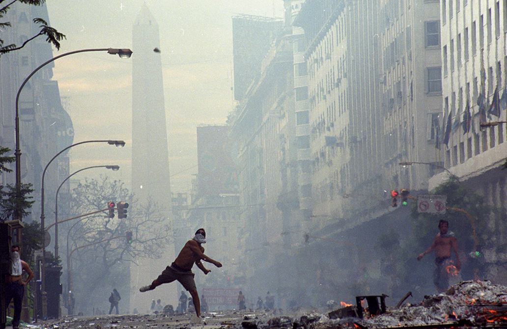 El movimiento piquetero surge en 1997. Muestra fotográfica “Argentina. 40 años en democracia”.