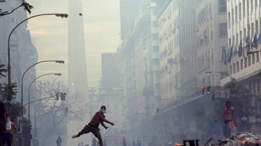 El movimiento piquetero surge en 1997. Muestra fotográfica “Argentina. 40 años en democracia”.