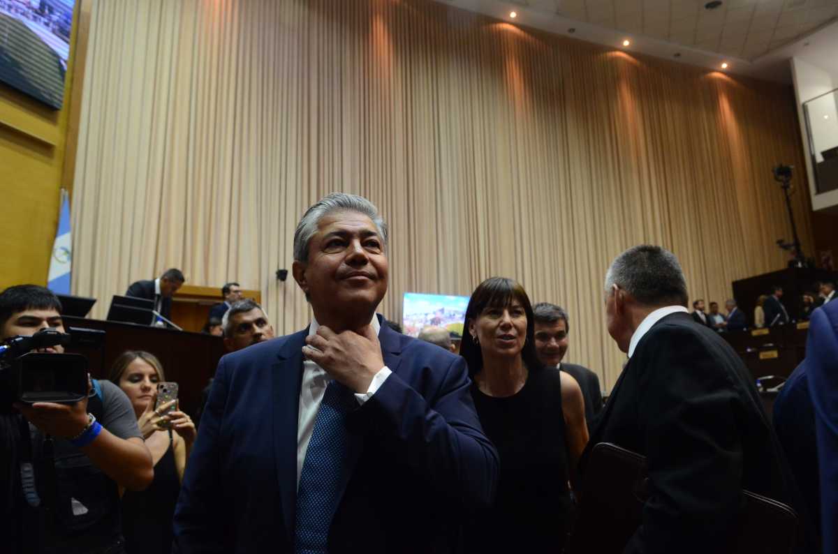 El gobernador Rolando Figueroa en la apertura de sesiones legislativas. Foto: Cecilia Maletti.