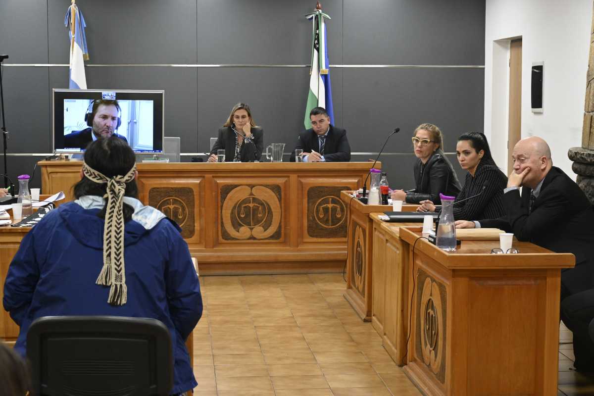 El juicio contra la comunidad Buenuleo llegó a instancias de alegatos con pedidos de declaración de culpabilidad por usurpación. Foto: Chino Leiva