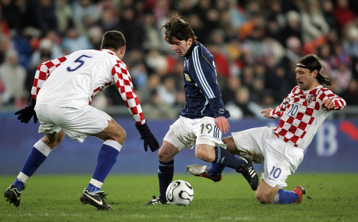 Messi hizo su primer gol en la Selección Argentina hace 18 años.