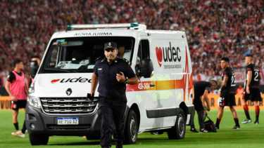 Javier Altamirano fue asistido y trasladado en ambulancia a un hospital.