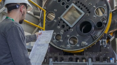 El tanque reflector para el reactor multipropósito RA-10 fue construido por la empresa rionegrina Invap/ Crédito CNEA