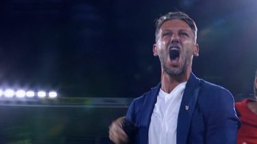 Demichelis gritó con todo el gol de Aliendro.