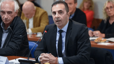 A la derecha, el nuevo secretario de Trabajo. 