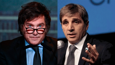 El presidente, Javier Milei y el Ministro de Economía, Luis Caputo. Foto: archivo.