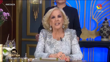 Mirtha Legrand en su programa. 
