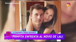 Pampita reaccionó a la chicana de Pedro Rosemblat, el novio de Lali Espósito
