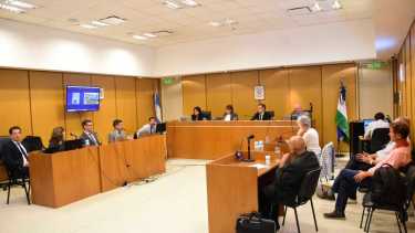 Tres horas exactas utilizaron ayer por la tarde los fiscales Giuffrida, Ramos y Britos Rubiolo para defender la evidencia reunida y las pericias realizadas. (Foto: Andrés Maripe)