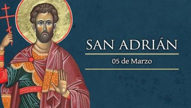 San Adrián murió defendiendo sus ideas cristianas.-