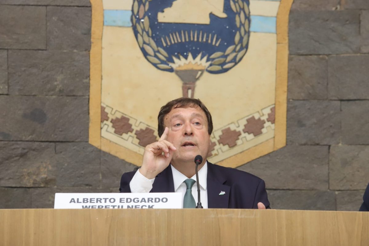 Weretilneck se mostró crítico con el discurso del presidente Milei. Foto archivo: Marcelo Ochoa. 