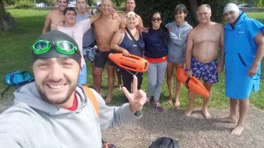 La prueba de aguas abiertas se corre este domingo por la mañana.