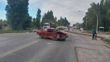 Fue esta tarde, en la intersección con Paso de los Libres. Foto: Gentileza Mibri Noticias. 