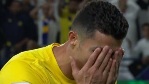 El insólito gol que erró Cristiano Ronaldo en la Champions de Asia: cómo fue