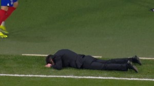 La insólita reacción del Cholo Simeone tras el gol que erró el Atlético Madrid en la Champions