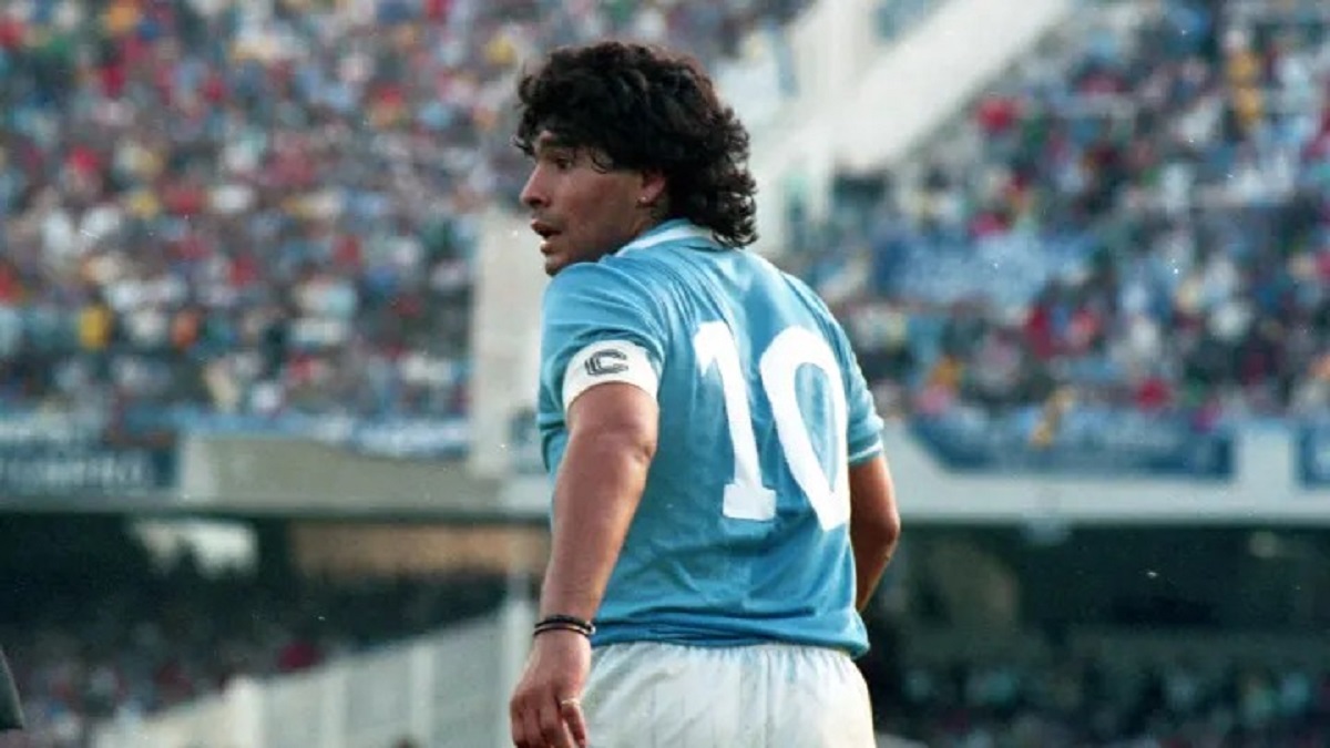 Diego Maradona durante su paso por Napoli.