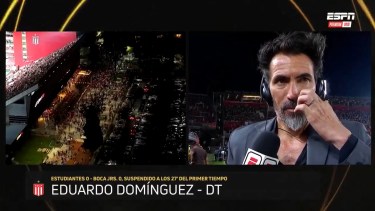 Dominguez relató cómo se vivió la situación en el vestuario.