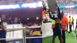 Insólito: Rojo le regaló el cheque a una hincha tras la clasificación de Boca en Copa Argentina