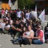 Imagen de Los hospitalarios de Bariloche protestaron con una sentada en el Centro Cívico