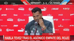 Video | Tévez apuntó contra los hinchas: «No es fácil que te estén puteando y empatar el partido»