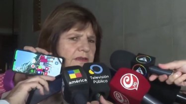 Bullrich señaló que irían a Rosario "con los medios que tenemos aunque no son muchos". (Captura)