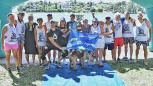 El desafío entre puentes tuvo un gran nivel en las aguas del río Negro