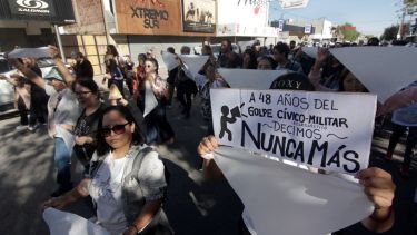 Centenario se movilizó por el Día de la Memoria, Verdad y Justicia. Foto: Oscar Livera. 