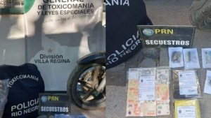 Detuvieron a un hombre con un ladrillo de cocaína en Villa Regina