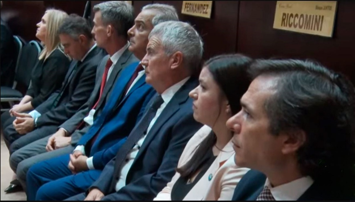 El Tribunal Superior en pleno asistió a la apertura de sesiones para escuchar a Figueroa. (Gentileza)