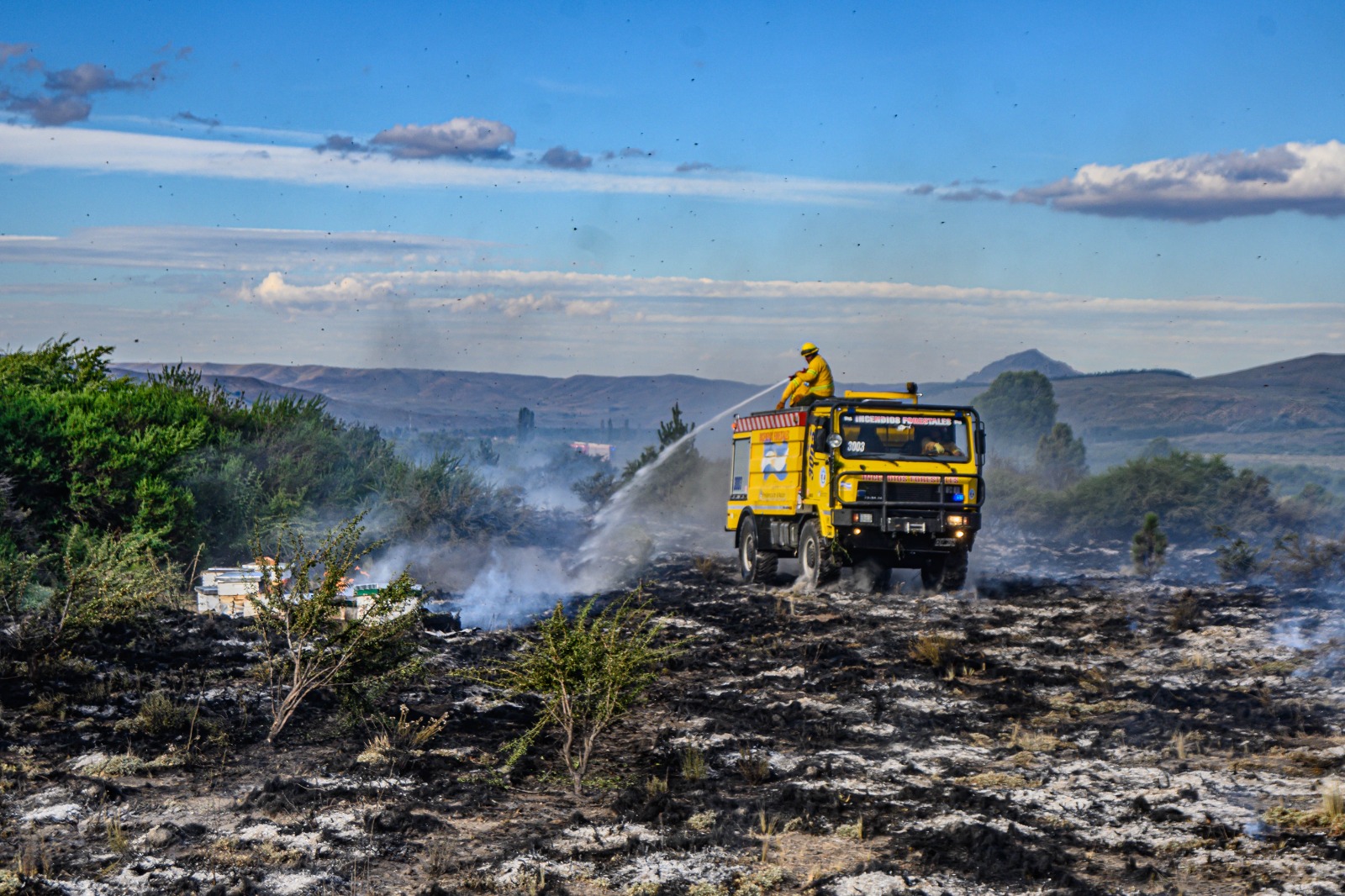 La Sociedad Rural del Neuquén advirtió por la falta de herramientas legales para combatir los incendios .(SRN)