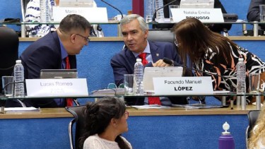 El legislador López cuestionó las declaraciones de Doñate. Foto: Marcelo Ochoa.