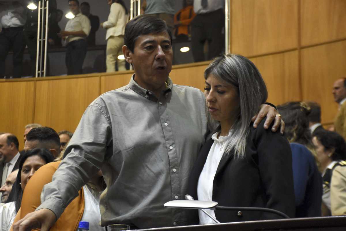 Daniela Rucci junto a su padre Marcelo, el líder del sindicato petrolero. Foto: archivo Matías Subat.