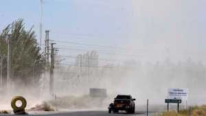 Controles en Autovía Norte por las fuertes ráfagas de viento en Neuquén
