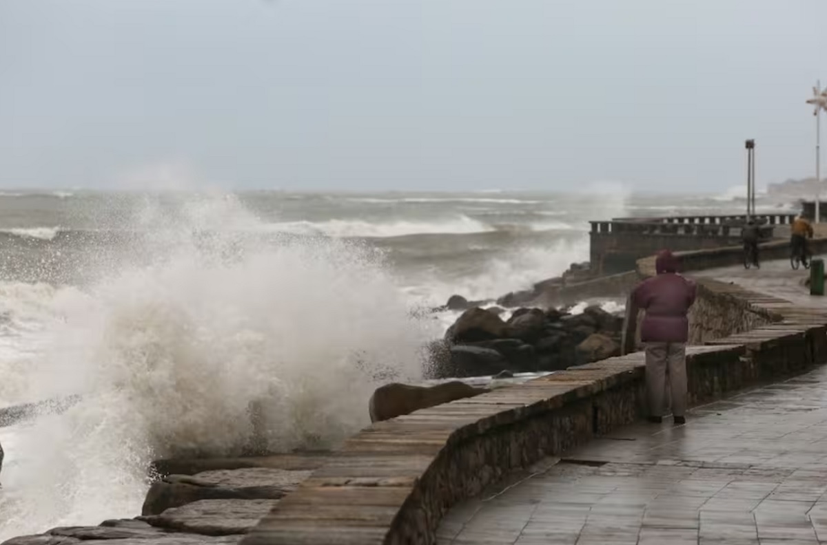 Se esperan olas, de entre 2,5 metros y hasta 5 metros, en Mar del Plata y otras localidades de la costa bonaerense. Foto gentileza. 
