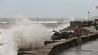Se esperan olas, de entre 2,5 metros y hasta 5 metros, en Mar del Plata y otras localidades de la costa bonaerense. Foto gentileza. 