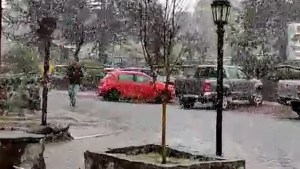 Video: así llegó la primera nevada del año en Villa Pehuenia Moquehue