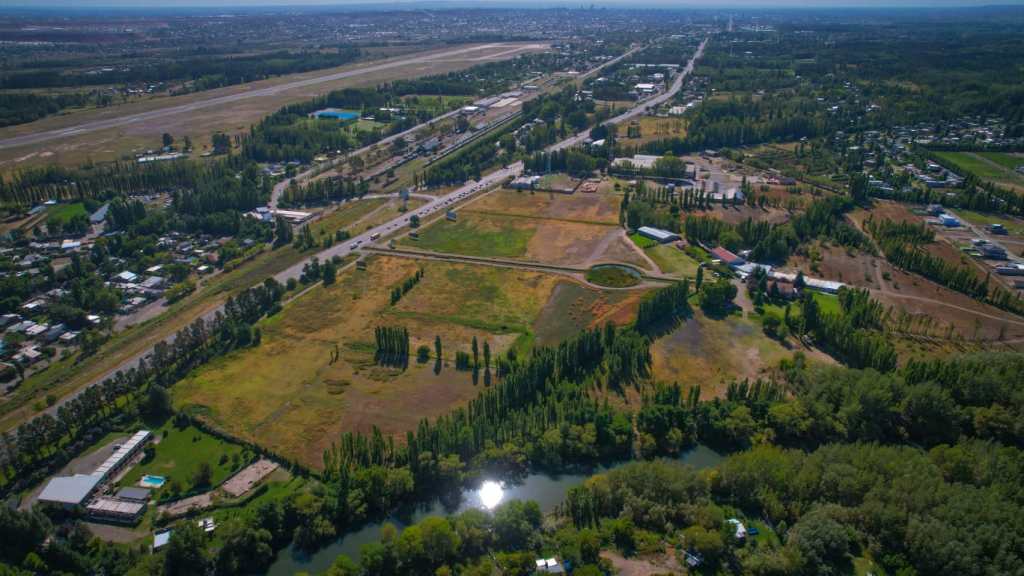 Vista aérea de la Reserva - Barrio Botánico, en Neuquén.