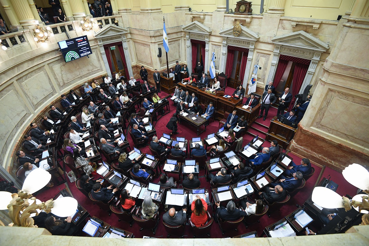 El Senado sesionará mañana. Foto: Senado Argentina 