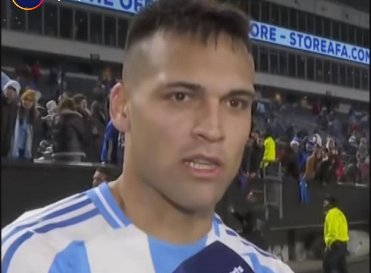 El delantero sin filtro sobre las críticas que recibe por no convertir en la Selección Argentina. Foto: Captura Video 