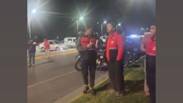 Comenzaron los operativos por el "último primer día de clases" de los estudiantes de Neuquén. Foto: Captura Instagram @lucianaortizluna. 