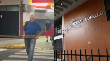 El hecho ocurrió a metros del Instituto donde el presidente dio su discurso durante la mañana de hoy.