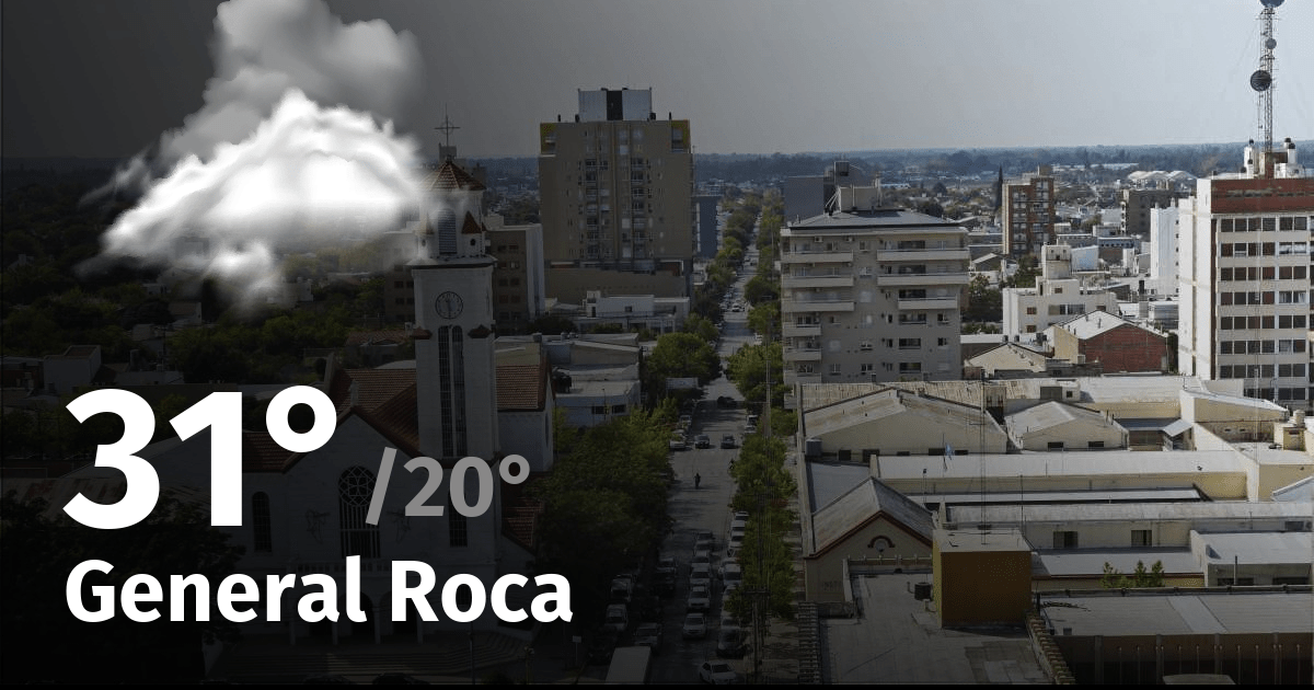Clima en General Roca cuál es el pronóstico del tiempo para hoy