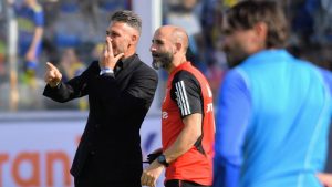 Demichelis explicó los cambios y habló del gol anulado