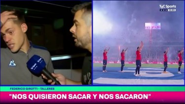 Federico Girotti explotó tras la eliminación de Talleres en la Copa de la Liga.