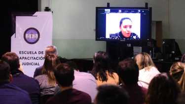 Leticia Lorenzo expuso en la apertura de las jornadas. (Cecilia Maletti)